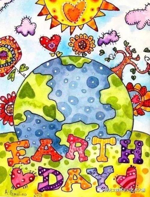 儿童环保画画图片大全,儿童环保画作集锦赏析