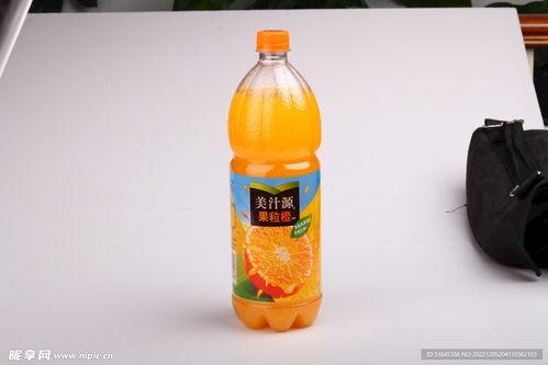 果粒橙图片,鲜榨橙汁中的活力源泉