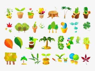 卡通植物图片大全可爱,萌动心扉的可爱画卷