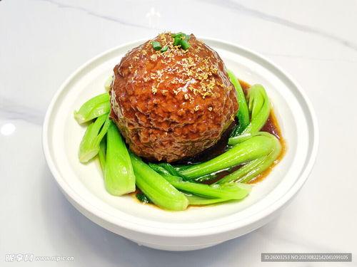 狮子头图片,传统美食的霸气呈现